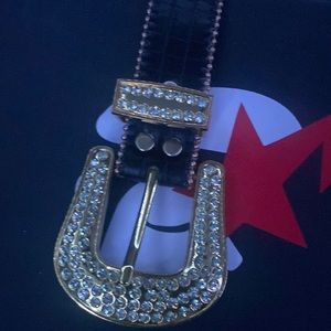 Bb simons belt black and gold